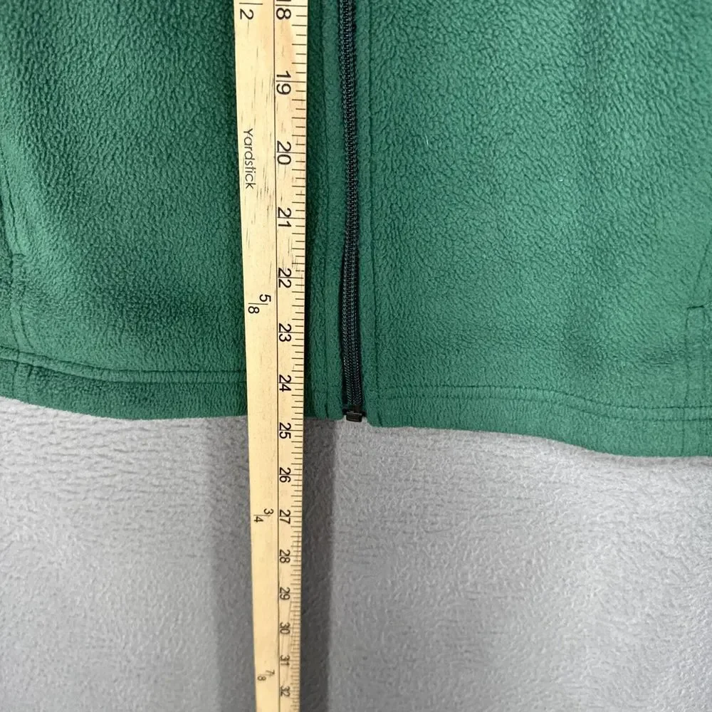 Columbia‎ Jacket Girls Large 14-16 Green Fleece Preppy School Full Zip Gorpcore